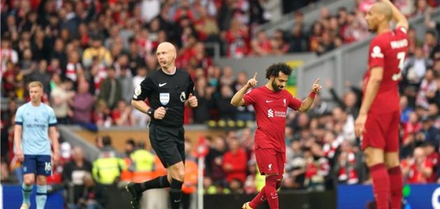 جماهير ليفربول عن محمد صلاح بعد أرقامه القياسية ضد برينتفورد: كُتب التاريخ تعبت