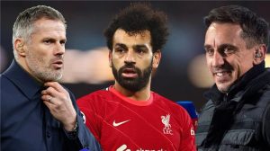 محمد صلاح يتسبب في نقاش حاد بين نيفيل وكاراجر بعد اختيارت فريق الموسم