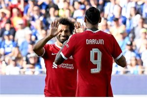 فيديو | بمشاركة محمد صلاح.. ليفربول يهزم كارلسروه برباعية في أولى تجاربه قبل الموسم الجديد